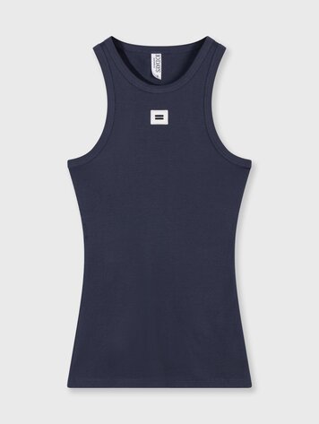10DAYS Tank top rib yale blue