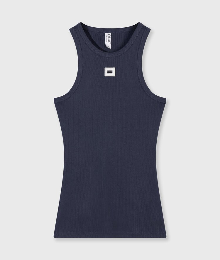 10DAYS Tank top rib yale blue 10Days