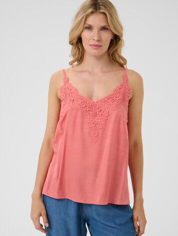 Anna top porcelain rose