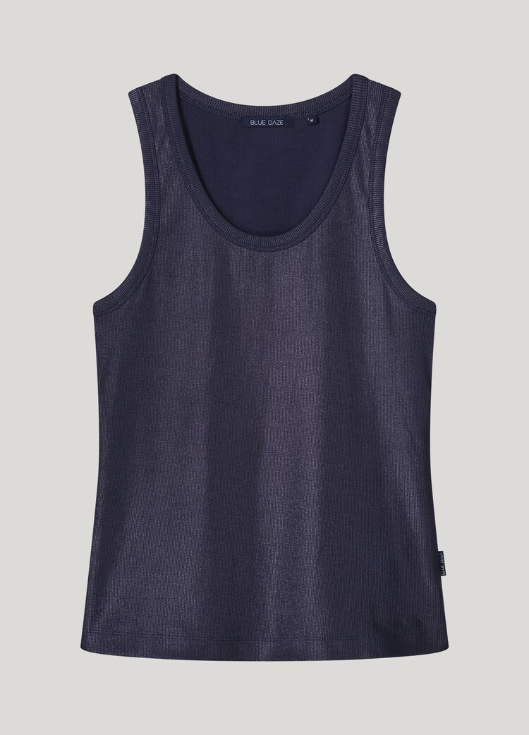 Summum Woman Rib tanktop cotton navy noir Summum Woman