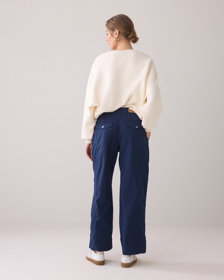 Summum Woman Cocoon chino pant aurora twill navy noir Summum Woman
