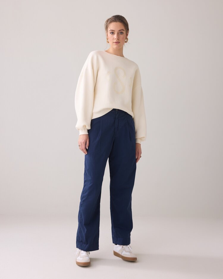 Summum Woman Cocoon chino pant aurora twill navy noir Summum Woman