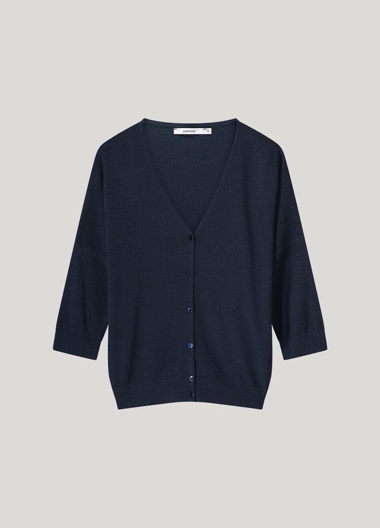 Summum Woman Cardigan viscose blend knit navy noir Summum Woman