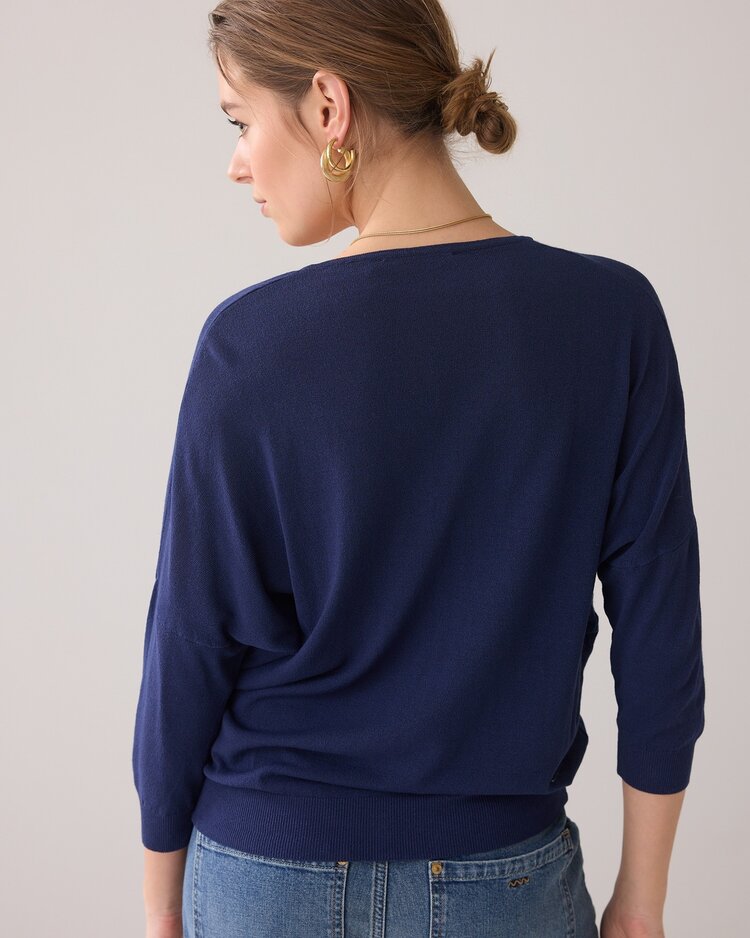 Summum Woman Cardigan viscose blend knit navy noir Summum Woman