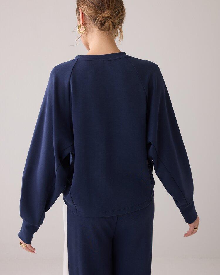 Summum Woman Longsleeve top soft scuba navy noir Summum Woman