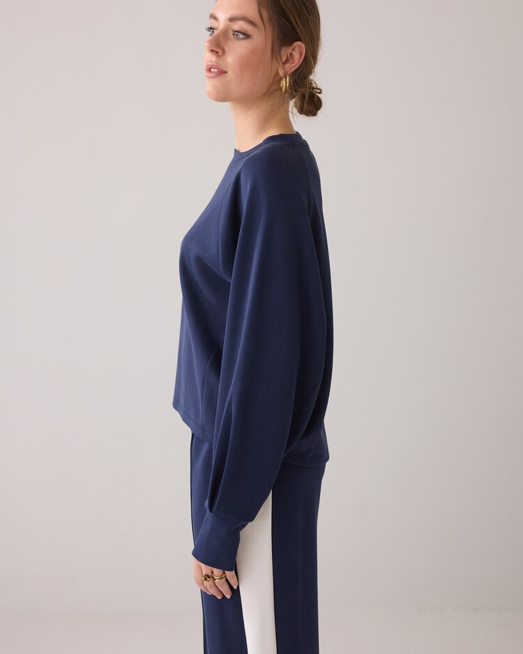 Summum Woman Longsleeve top soft scuba navy noir Summum Woman