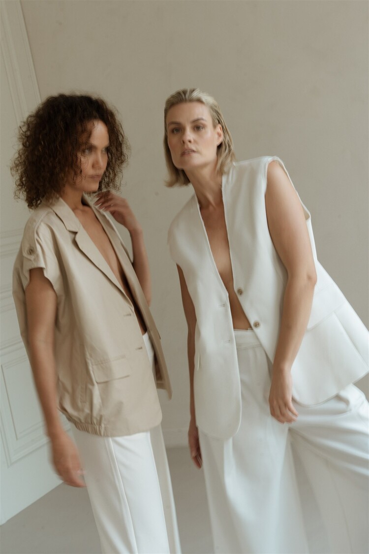 Aímée the label Bodi2 waistcoat white Aimee the label