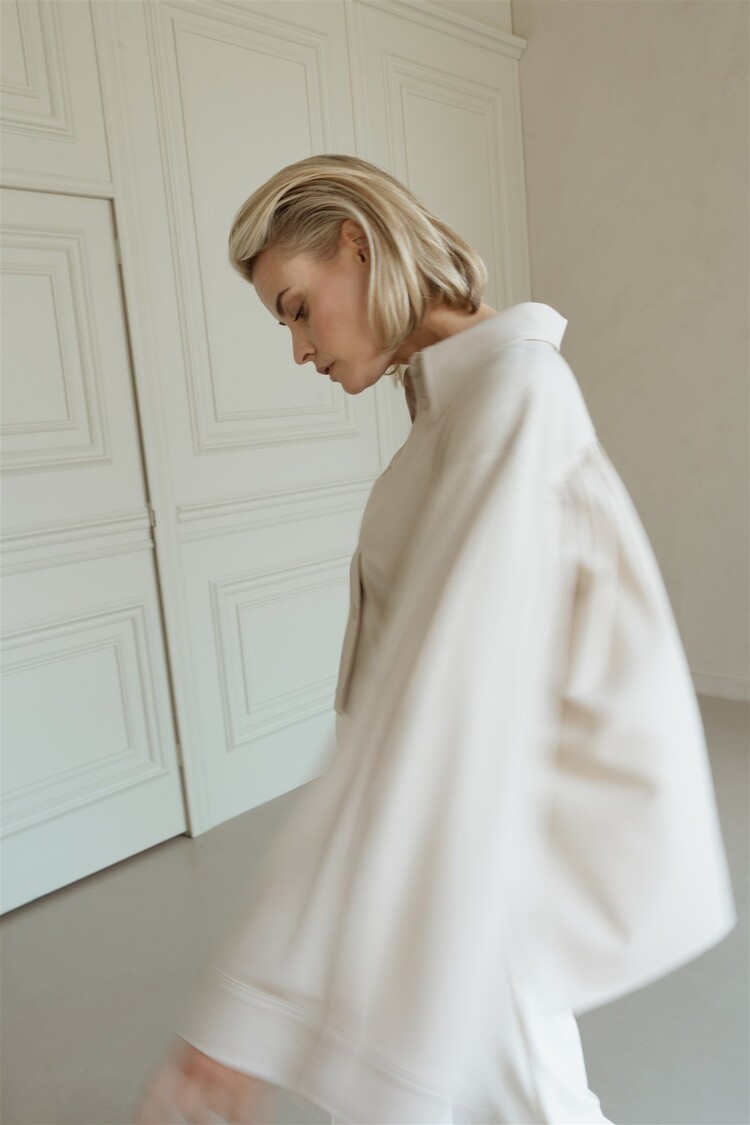 Aímée the label Loet2 blouse sand Aimee the label