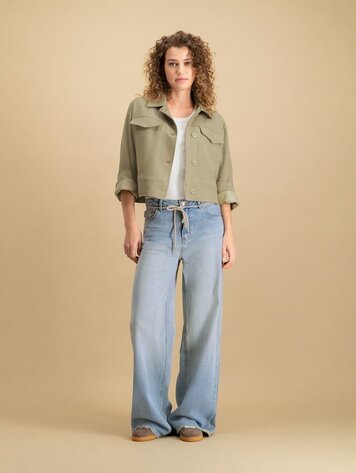 Faith jacket olive gray