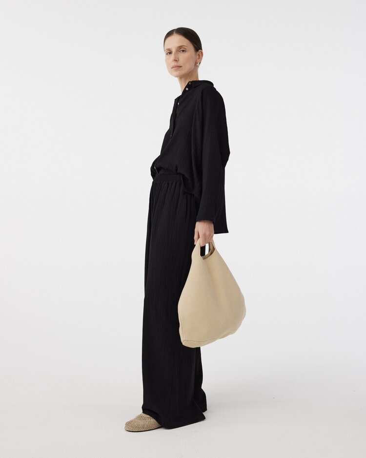 Knit-ted Gab bag sand Knit-ted