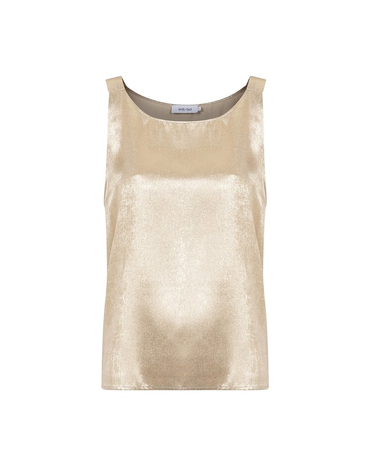 Knit-ted Bella top gold Knit-ted