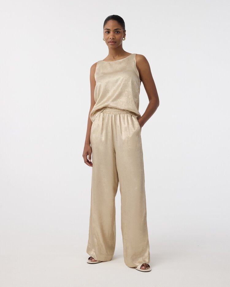 Knit-ted Bella top gold Knit-ted