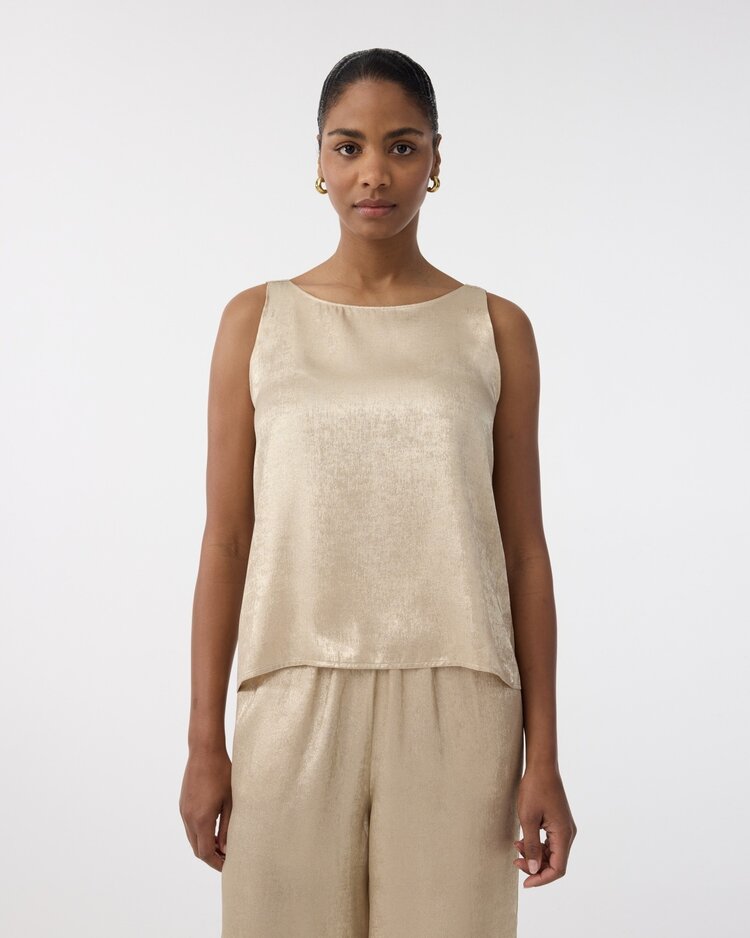 Knit-ted Bella top gold Knit-ted