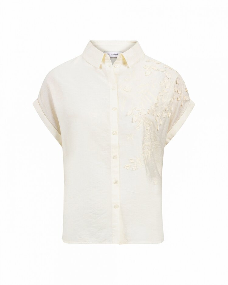 Knit-ted Billy blouse off white Knit-ted