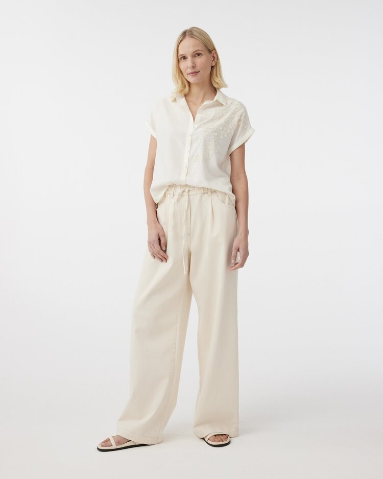 Knit-ted Billy blouse off white Knit-ted