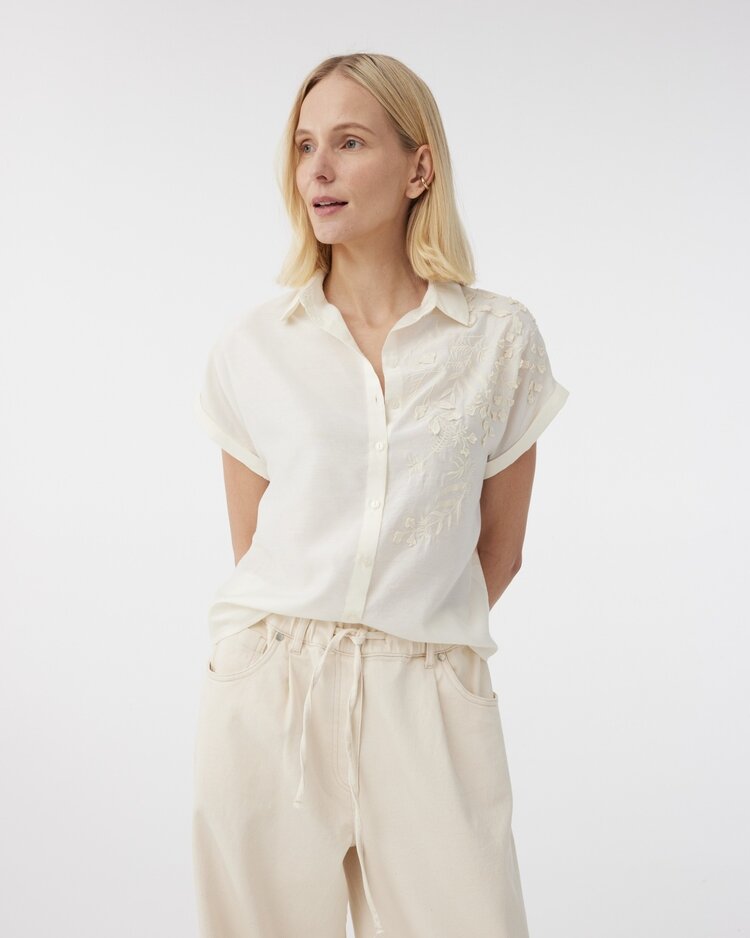 Knit-ted Billy blouse off white Knit-ted