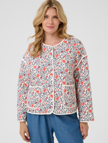 Naomi jacket porcelain rose flower