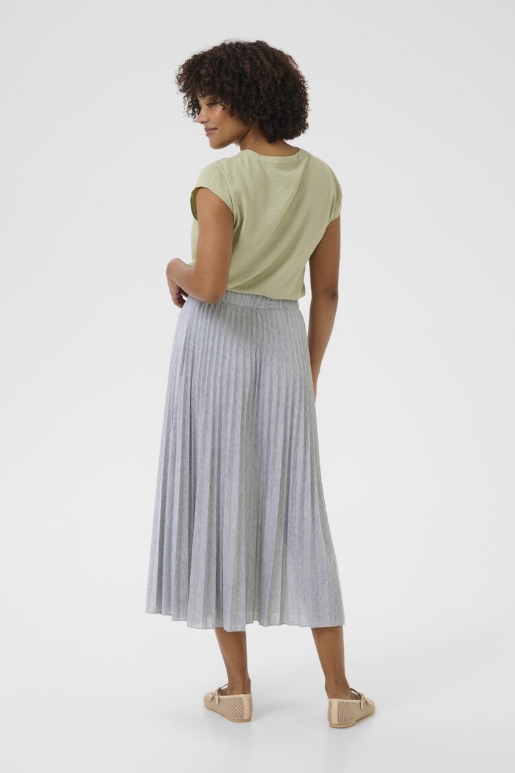 Cream CRFolo plissé skirt light grey melange Cream