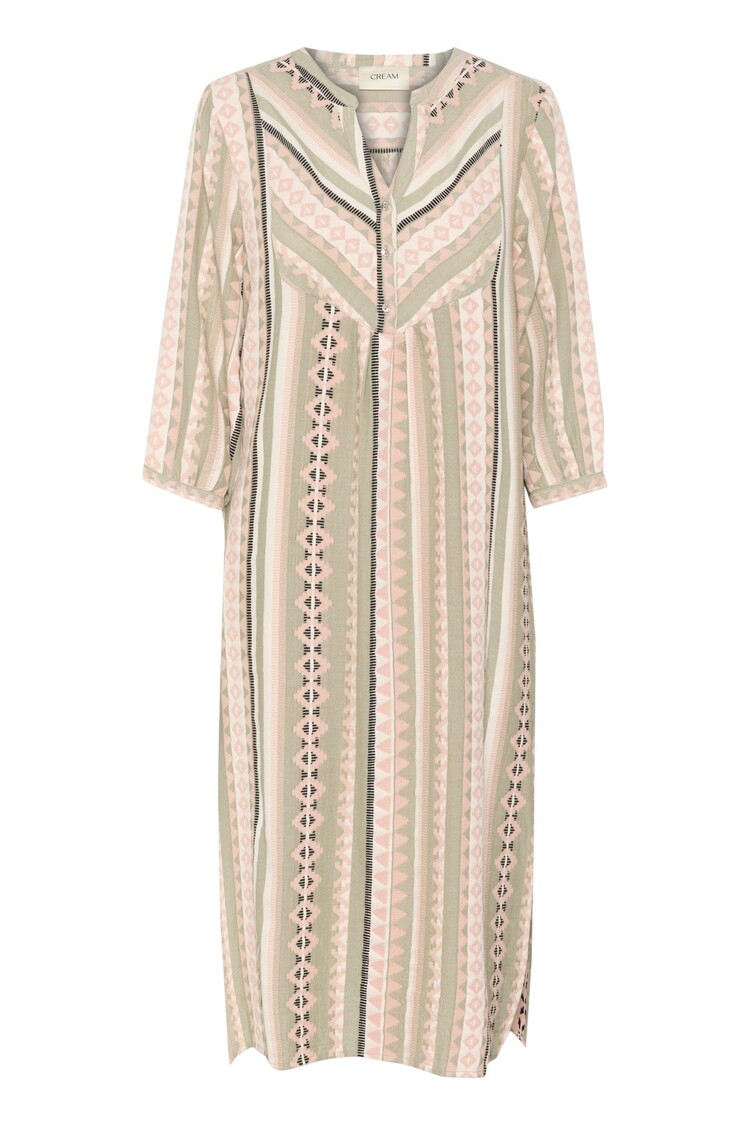 Cream CRSola dress tea jacquard Cream