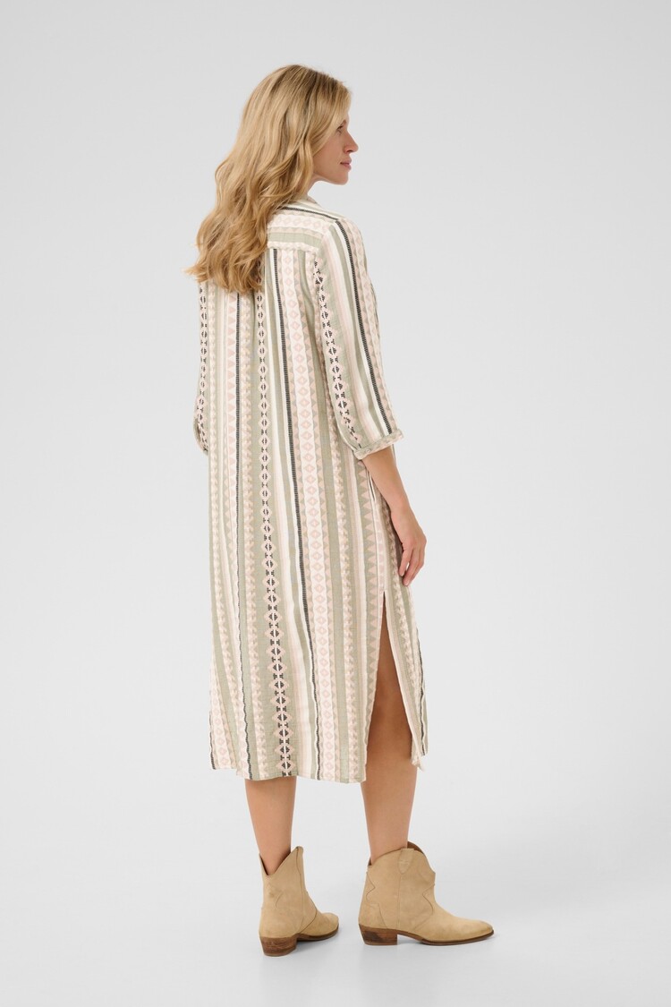 Cream CRSola dress tea jacquard Cream
