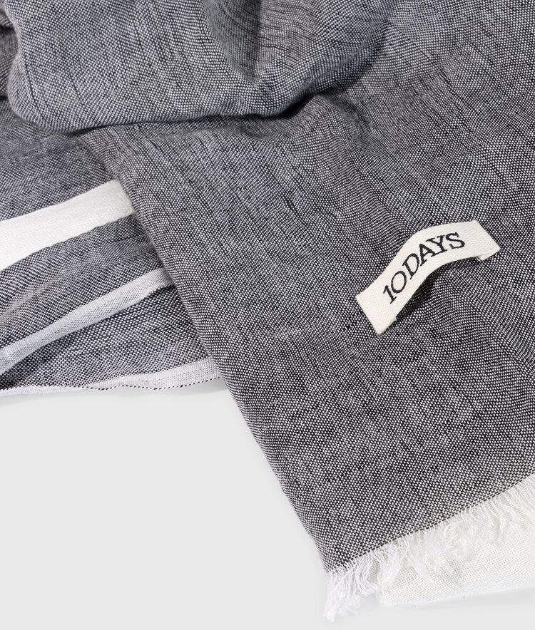 10DAYS Scarf color block ecru 10Days