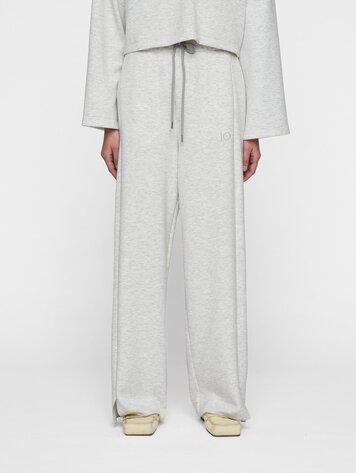 10DAYS Soft scuba pants white grey melee