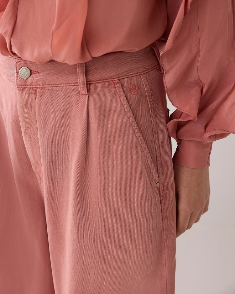 Summum Woman Wideleg pant sway tencel sephia blush Summum Woman