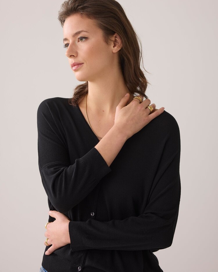 Summum Woman Cardigan viscose blend knit black Summum Woman