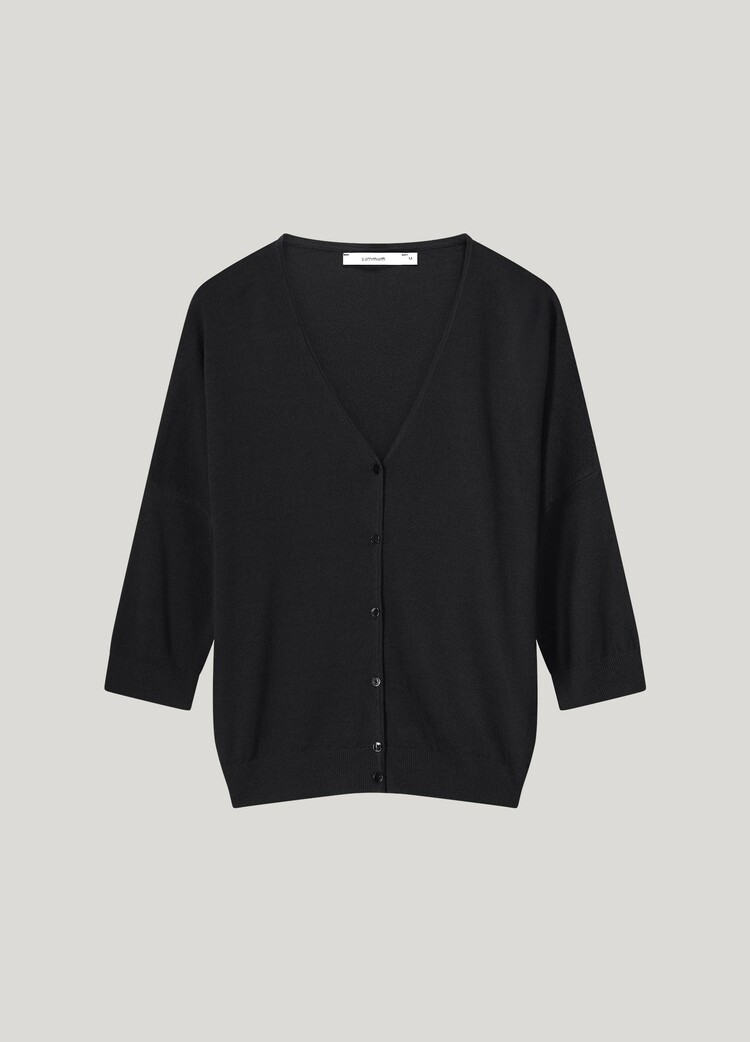 Summum Woman Cardigan viscose blend knit black Summum Woman