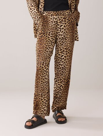 Trousers animal print multicolour