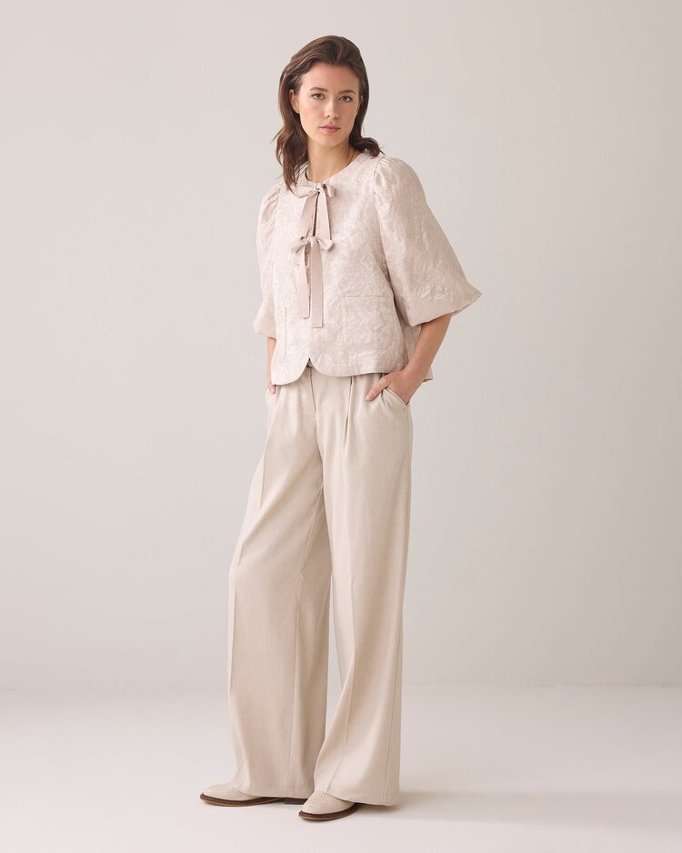 Summum Woman Blouse jacquard pebble beige Summum Woman