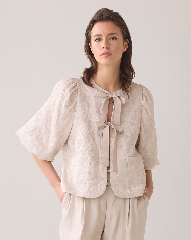 Summum Woman Blouse jacquard pebble beige Summum Woman