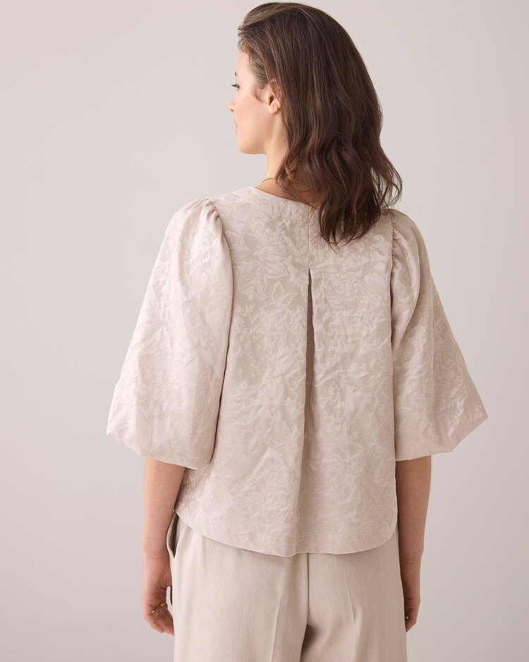 Summum Woman Blouse jacquard pebble beige Summum Woman