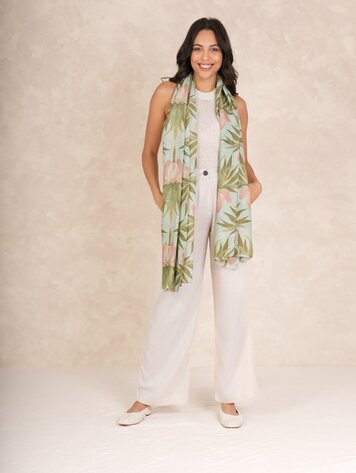 Scarf  Deco Bud Aqua