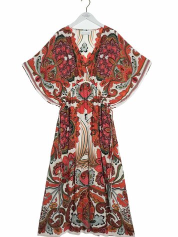 String Dress Fiesta Orange