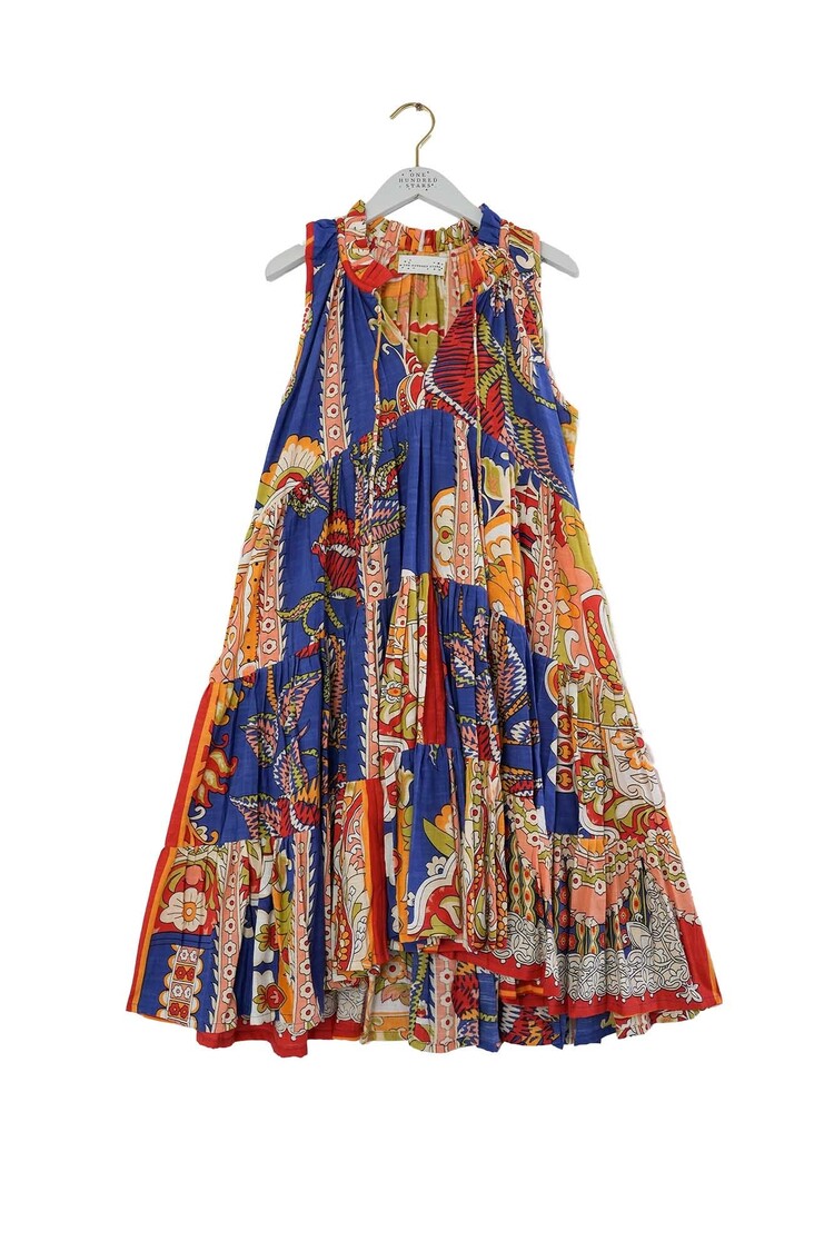 One Hundred Stars Frill Dress Carnival Cobalt One Hundred Stars