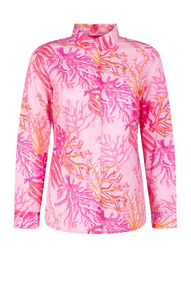 Place du Soleil Coral Blouse Rosa Orange Place du Soleil