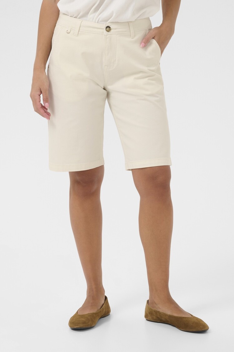 Cream CRBerta twill shorts turtledove Cream