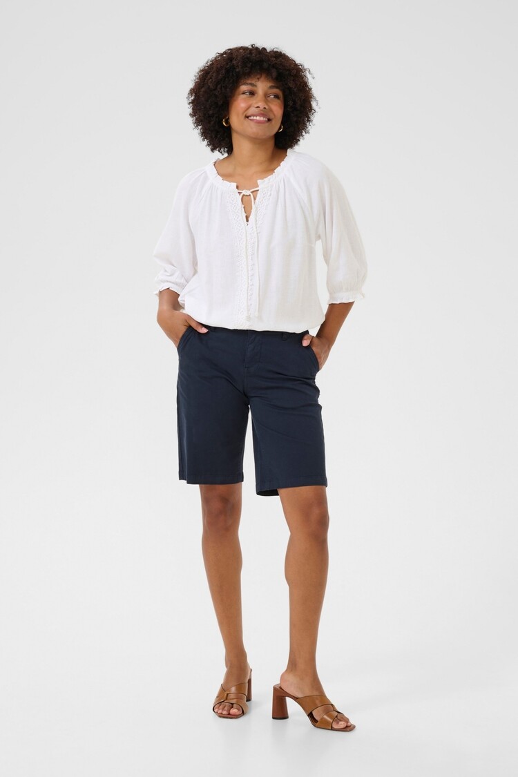 Cream CRBerta twill shorts navy blazer Cream