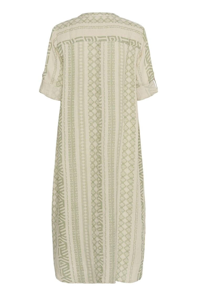 Cream CRBellis caftan dress ethnic geo tea Cream