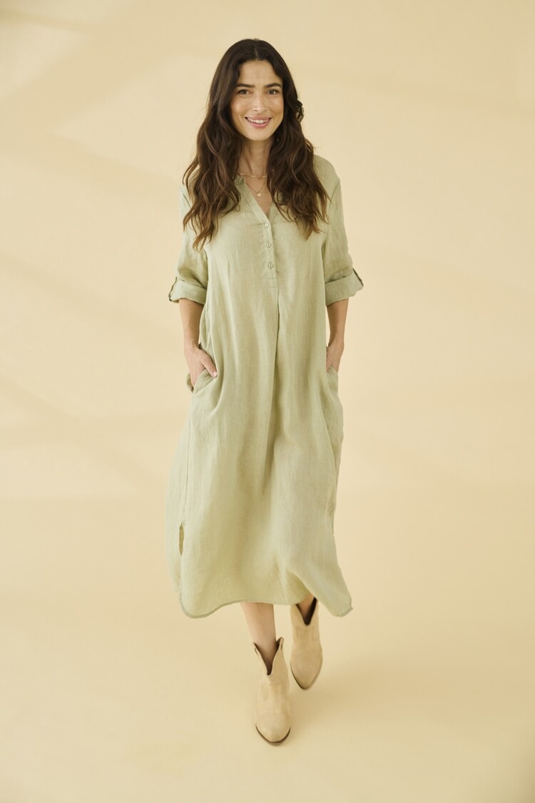 Cream CRBellis caftan dress tea Cream