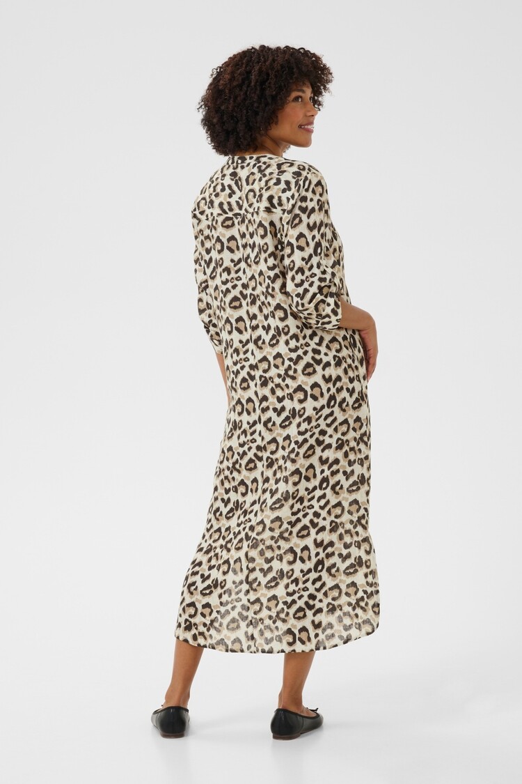 Cream CRBellis caftan dress nature leopard Cream