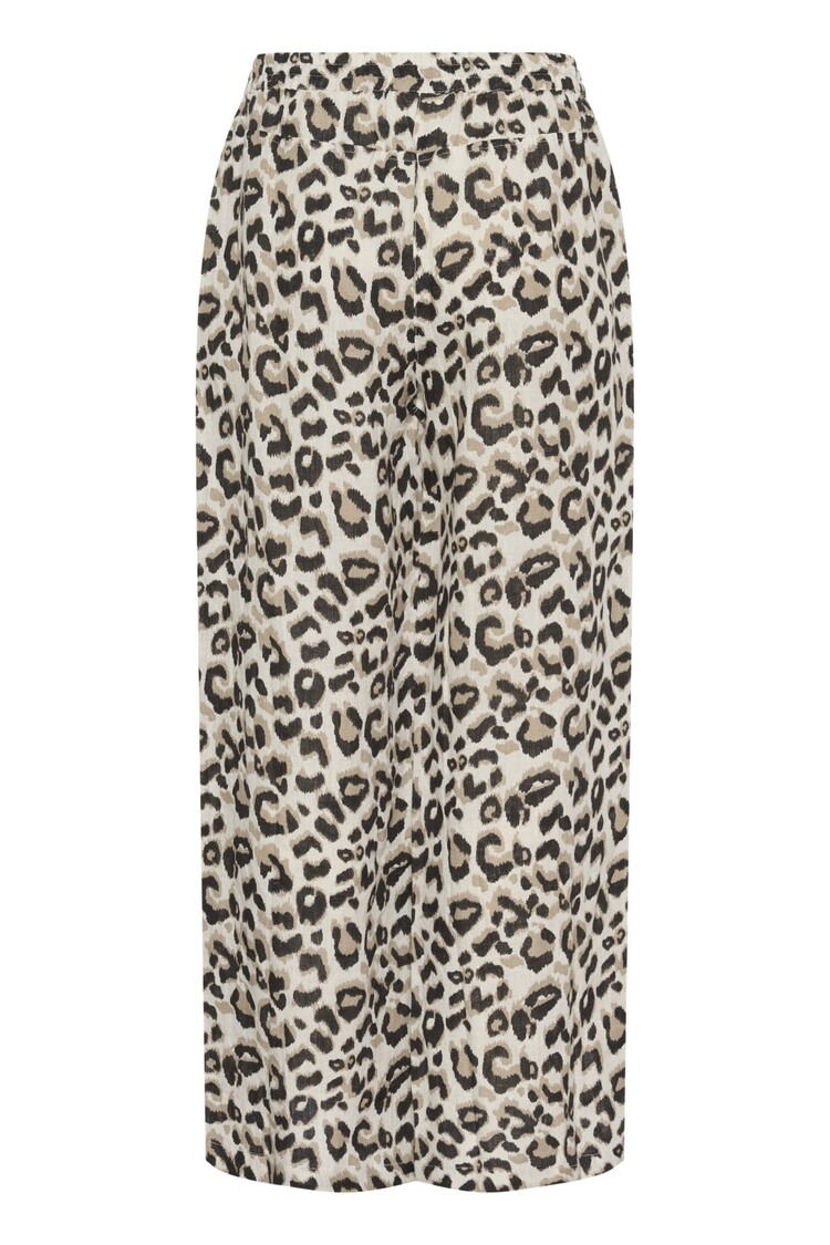 Cream CRBellis linen pant nature leopard Cream