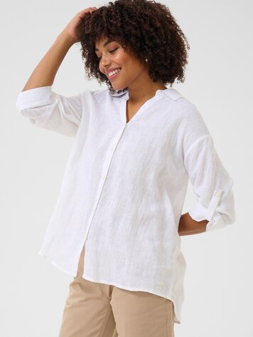 Cream Bellis shirt snow white