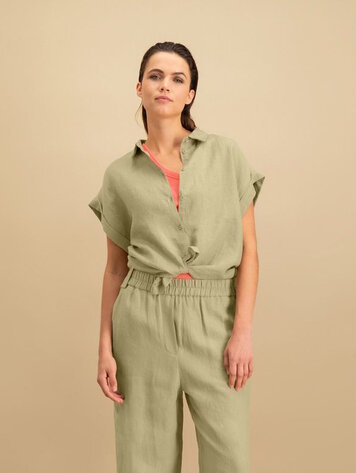 Cheryl blouse olive gray