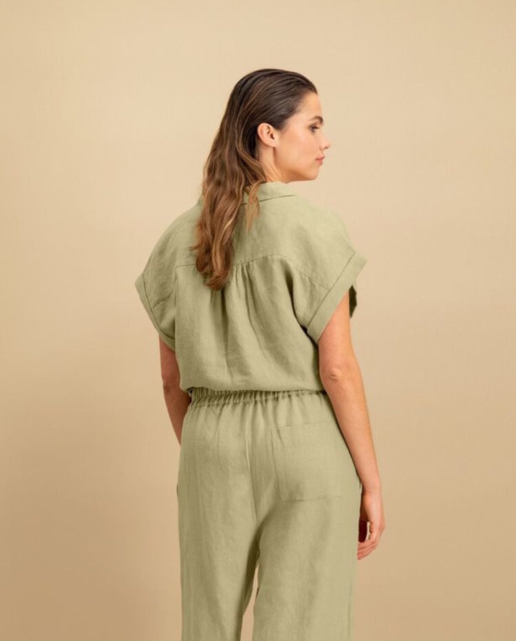 Circle Of Trust Cheryl blouse olive gray Circle of Trust