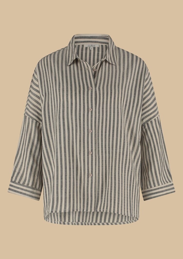 Circle Of Trust Rory blouse nero stripe Circle of Trust