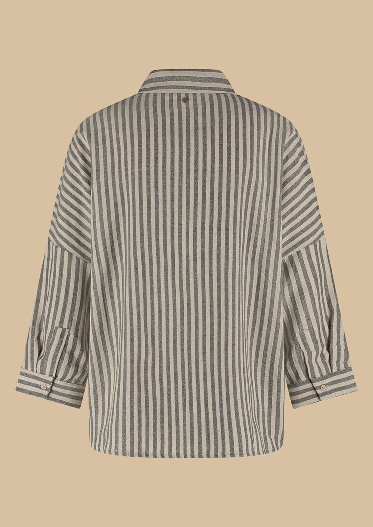Circle Of Trust Rory blouse nero stripe Circle of Trust