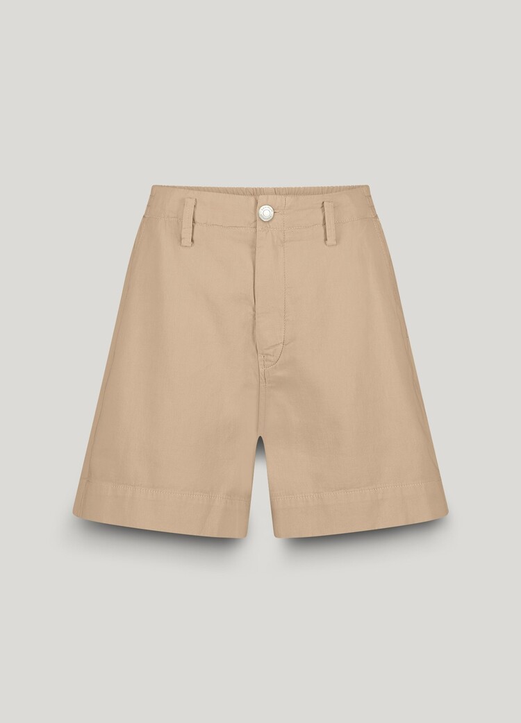 Summum Woman Short cotton linen twill sesame Summum Woman