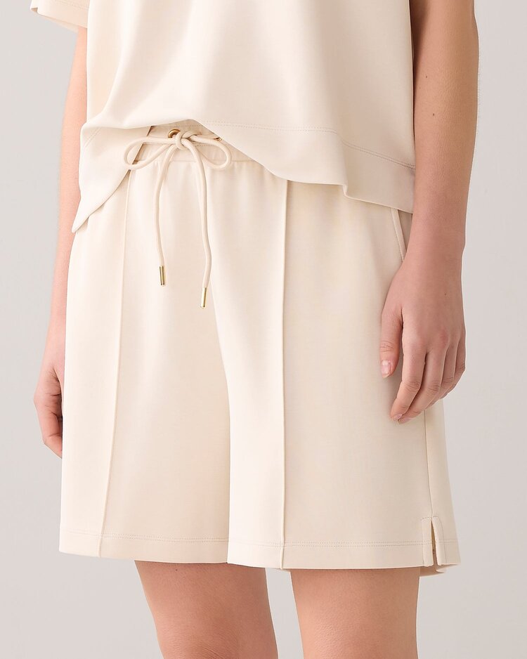 Summum Woman Shorts washed modal scuba ivory Summum Woman